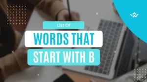 List Of Words That Start With B